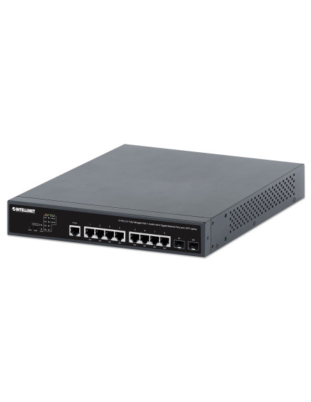 Switch PoE++ 10 porte L2 Fully Managed con 8 porte Ethernet Gigabit e 2 SFP Uplink