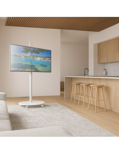 Supporto a Pavimento Trolley TV LCD/LED/Plasma 32-70'' Bianco