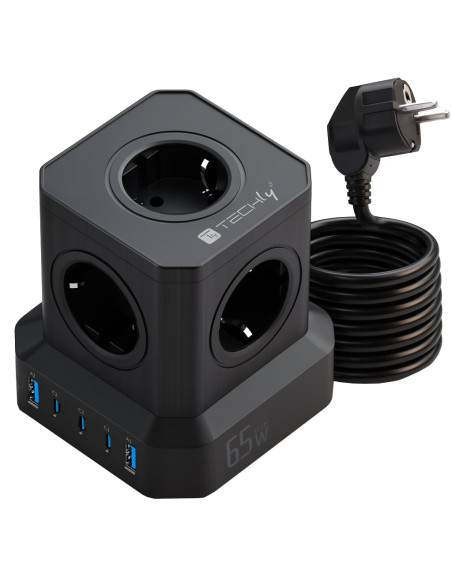 Multipresa da Tavolo USB Cube 5p 2xUSB-A 3xUSB-C&trade