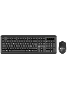 Kit Tastiera e Mouse 1600 Dpi Wireless Nero
