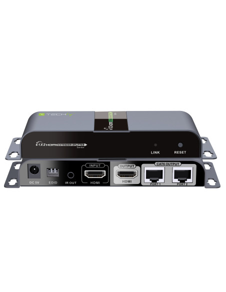 Extender Splitter HDMI 1x2 con IR su Cavo Cat. 6 fino a 40m