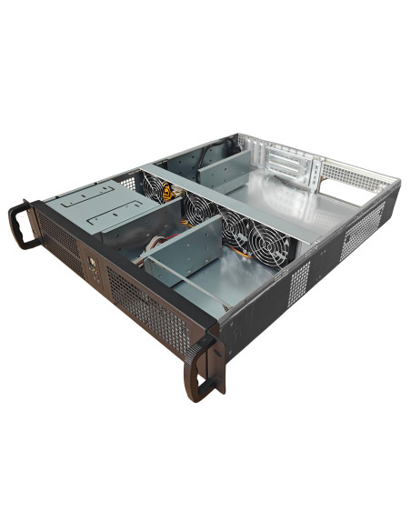 Chassis Industriale da Rack 19'' 2U Nero