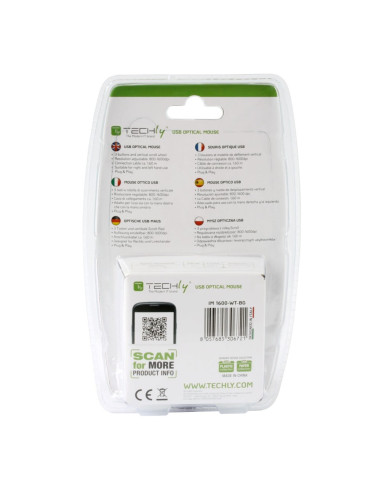 Mouse Ottico USB 1600 Dpi Nero/Verde