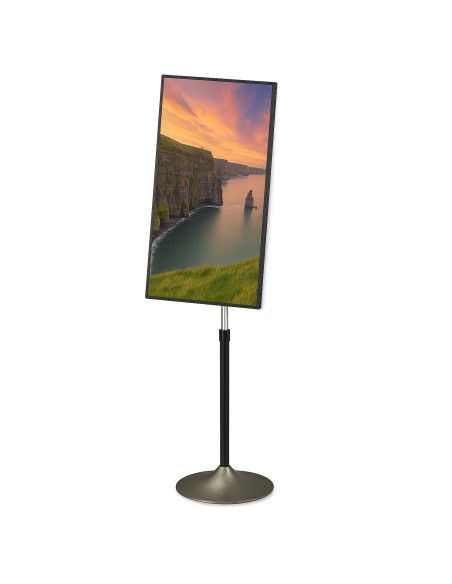 Supporto a Pavimento Colonna a Base Circolare per TV LCD/LED 13-27''