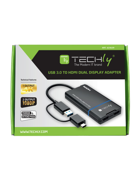 Adattatore USB-C&trade e USB-A a Doppio Monitor HDMI