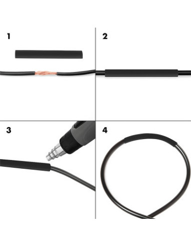 Set 800 Tubi Colorati Guaina Termorestringente per Isolamento Cavi