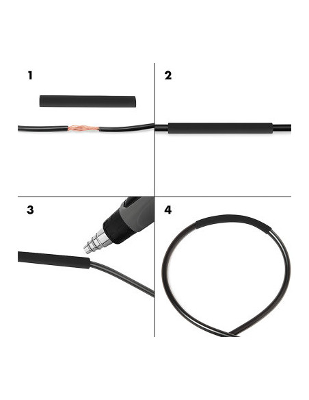 Set 800 Tubi Colorati Guaina Termorestringente per Isolamento Cavi