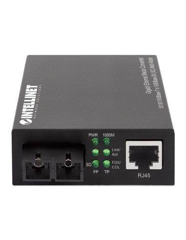 Gigabit Ethernet Media Converter Fibra SC Multimodale