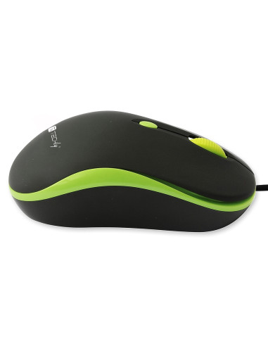 Mouse Ottico USB 1600 Dpi Nero/Verde