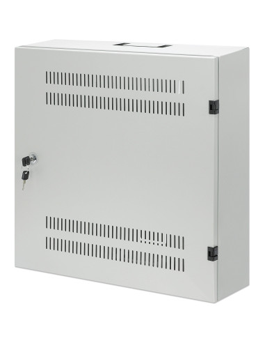 Armadio 19'' a muro a basso profilo con montanti orizzontali 4U e verticali 2U