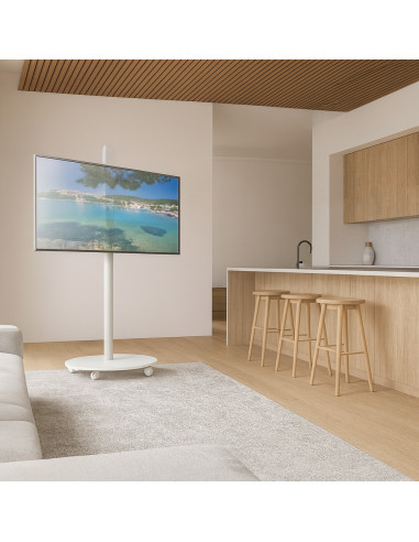 Supporto a Pavimento Trolley TV LCD/LED/Plasma 32-70'' Bianco