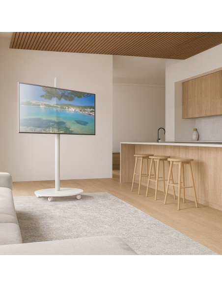 Supporto a Pavimento Trolley TV LCD/LED/Plasma 32-70'' Bianco