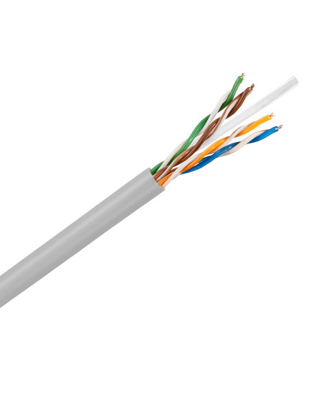 Cavo Cat. 6A Rigido U/UTP LSZH in Matassa 200 m Grigio