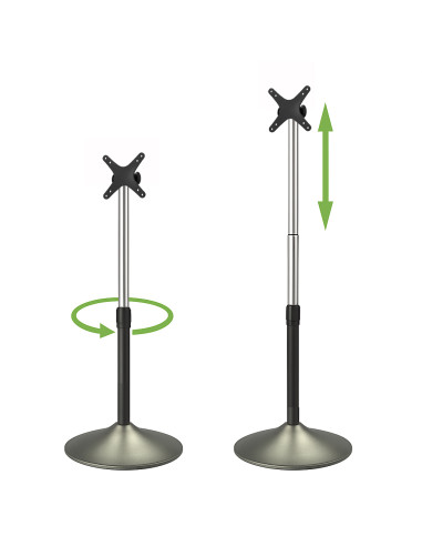 Supporto a Pavimento Colonna a Base Circolare per TV LCD/LED 13-27''
