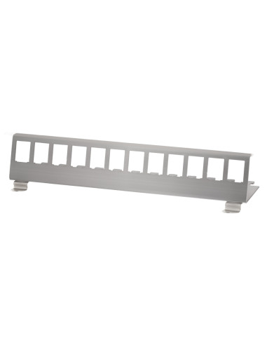 Adattatore per Modulo Keystone 12xRJ45 per Guida DIN
