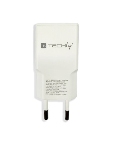 Caricatore Alimentatore USB-C&trade 30W e USB-A QC da Muro