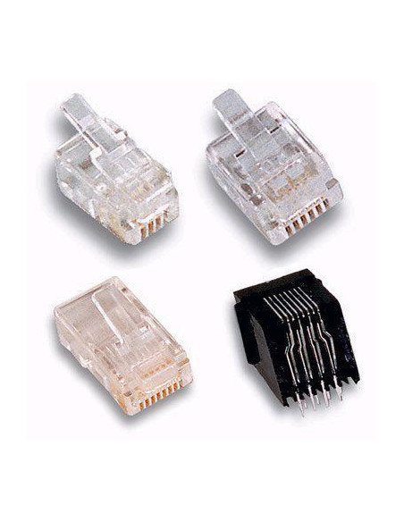 Plug Telefonico RJ11 Maschio 4 Poli 4 Contatti Antiattorcigliamento