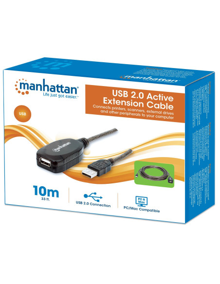 Cavo Prolunga Attivo USB 2.0 Hi-Speed 10 mt