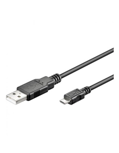 Cavo USB 2.0 A maschio/Micro B maschio 3 metri Nero