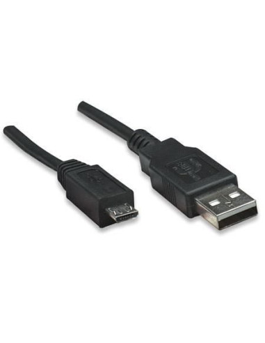 Cavo USB 2.0 A maschio/Micro B maschio 3 metri Nero