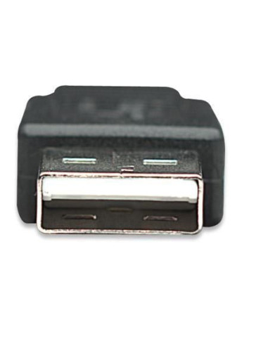 Cavo USB 2.0 A maschio/Micro B maschio 3 metri Nero