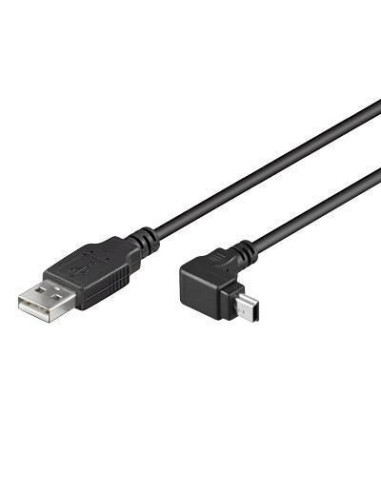 Cavo USB 2.0 A maschio/mini B maschio 90&deg 1