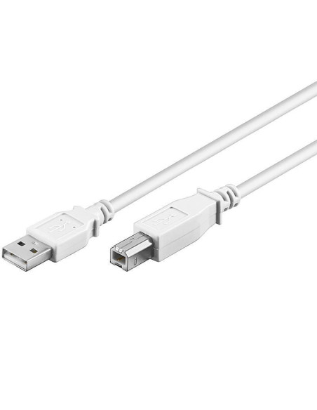 Cavo USB 2.0 A maschio/B maschio 5m Bianco
