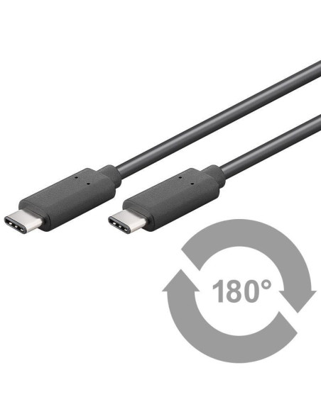 Cavo USB-C&trade Maschio/Maschio USB 2.0 1m Nero