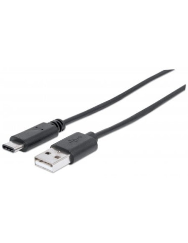 Cavo USB 3.2 Gen1 tipo A Maschio / USB-C&trade Maschio 3 metri Nero