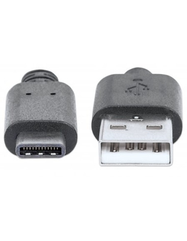 Cavo USB 3.2 Gen1 tipo A Maschio / USB-C&trade Maschio 3 metri Nero