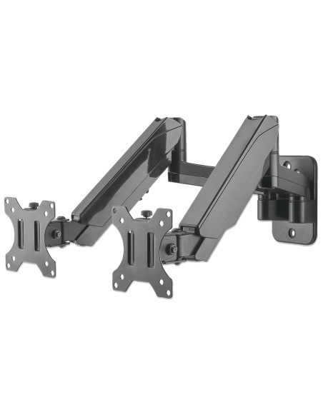 Staffa a Muro con Molla a Gas per due Monitor 17-32''