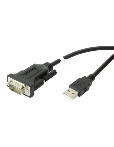 Convertitore Adattatore Techly da USB 2.0 a Seriale Nero