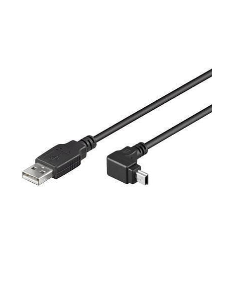 Cavo USB 2.0 A maschio/mini B maschio 90&deg 1