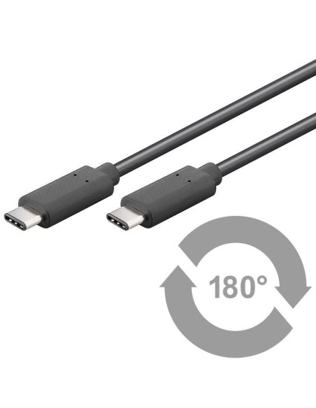 Cavo USB-C&trade Maschio/Maschio USB 2.0 1m Nero