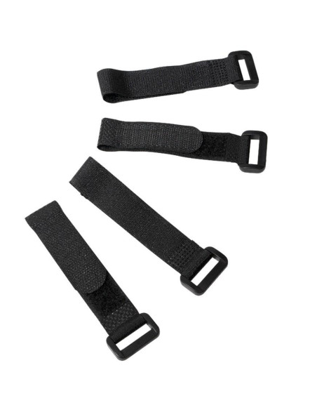 Fascette Fermacavo Nero in Velcro Set da 10 pz