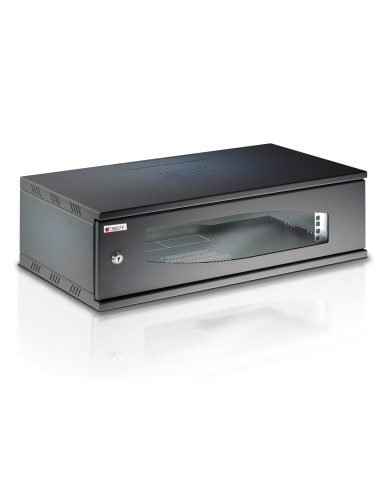 Armadio Rack 19'' a Muro 3U prof. 320 Nero Assemblato