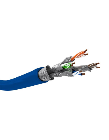 Matassa S/FTP Cavo Cat.7A+ Rame 100m Rigido PIMF B2ca Blu