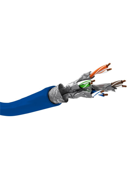 Matassa S/FTP Cavo Cat.7A+ Rame 100m Rigido PIMF B2ca Blu