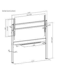 Supporto TV Slimfit Motorizzato da Parete con Altezza Regolabile per TV da 60-110'' con Telecomando 2