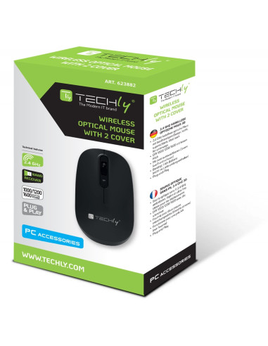 Mouse Ottico Wireless 2.4 GHZ 3D 1000/1200/1600 Dpi Nero o Bianco