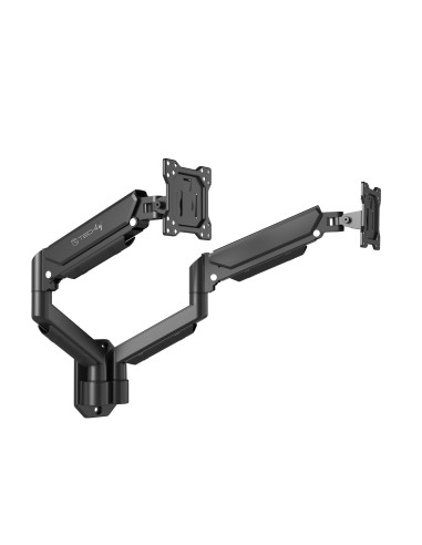Staffa a Muro con Molla a Gas per due Monitor 13-32''