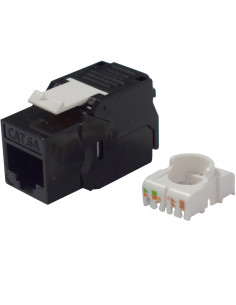 Frutto Keystone RJ45 Cat.6A UTP Toolless Nero 3&micro