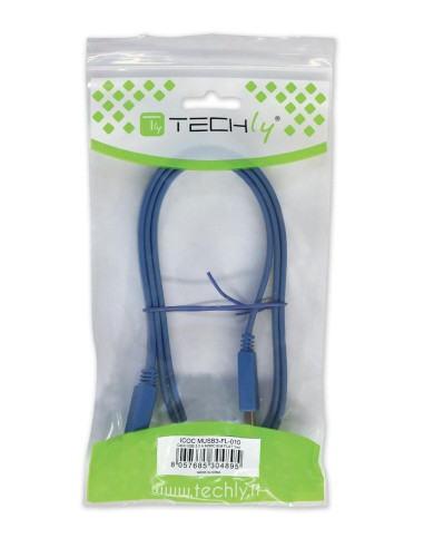 Cavo USB 3.2 Superspeed A maschio/MIC B maschio 1 m FLAT