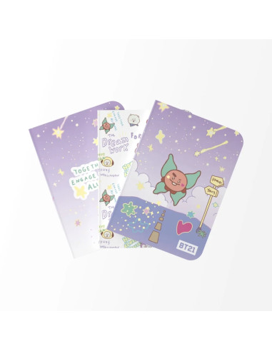 BT21 - Set di quaderni A6 SHOOKY (3...