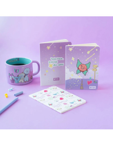 BT21 - Set di quaderni A6 SHOOKY (3...