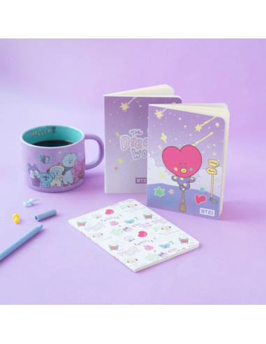 BT21 - Set di quaderni A6 TATA (3 pezzi)