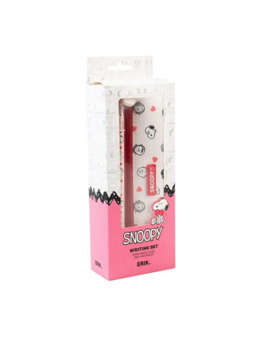 Snoopy - Astuccio con penna e set di...