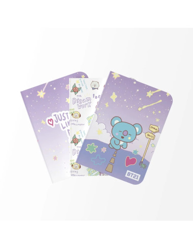 BT21 - Set di quaderni A6 KOYA (3 pezzi)