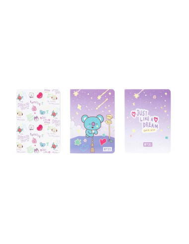 BT21 - Set di quaderni A6 KOYA (3 pezzi)