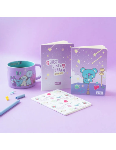 BT21 - Set di quaderni A6 KOYA (3 pezzi)
